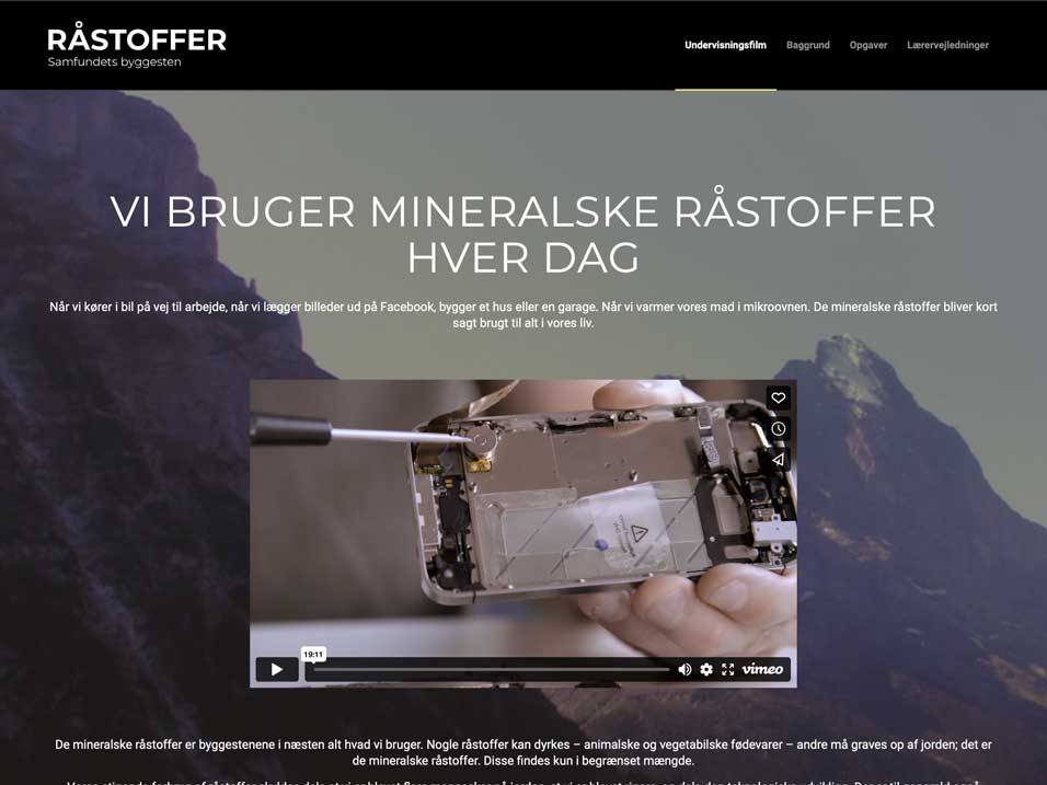 raastoffer.org Forside af hjemmesiden råsoffer: raastoffer.org